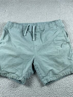 Free Fly shorts womens size Large Light Green drawstring elastic waistband comfy